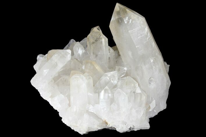 Clear Quartz Crystal Cluster With Large Point - Brazil #121415